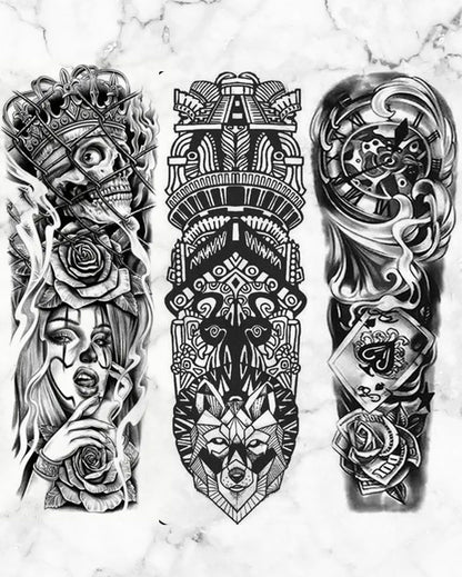 3 Popular Full Sleeve Tattoo Pack