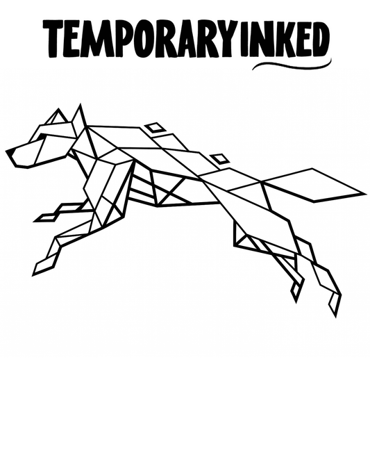 Geometric Horse XL Tattoo