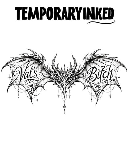 Gothic Demon Wings Tattoo