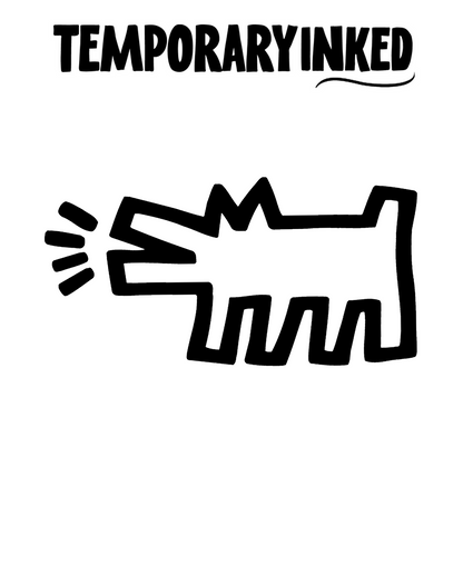 Graffiti Dog Tattoo