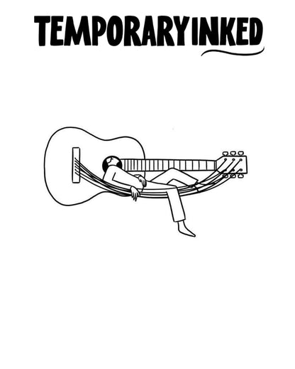 Guitar Dreamscape Tattoo