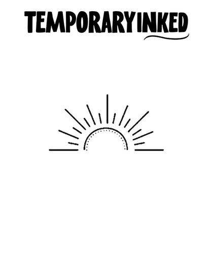 Minimal Sun Tattoo