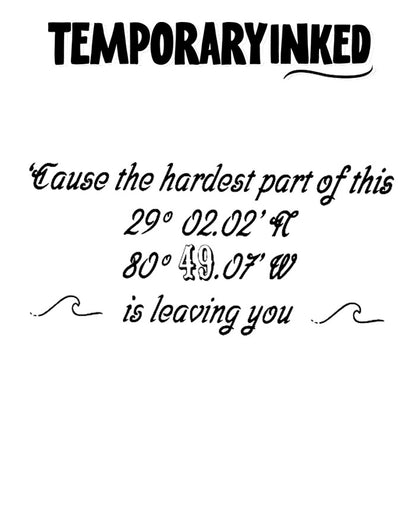 Hardest Part Is Leaving You Tattoo
