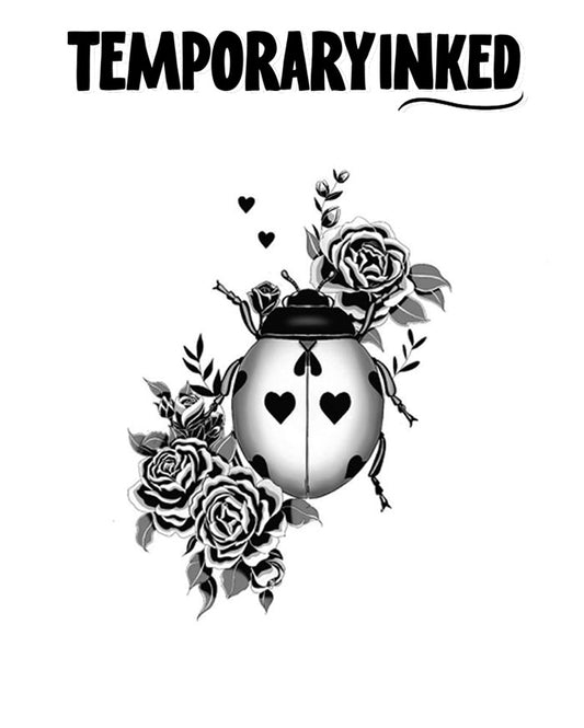 Floral Anatomical Heart Tattoo