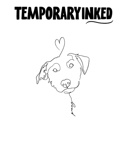 Heart Dog Tattoo