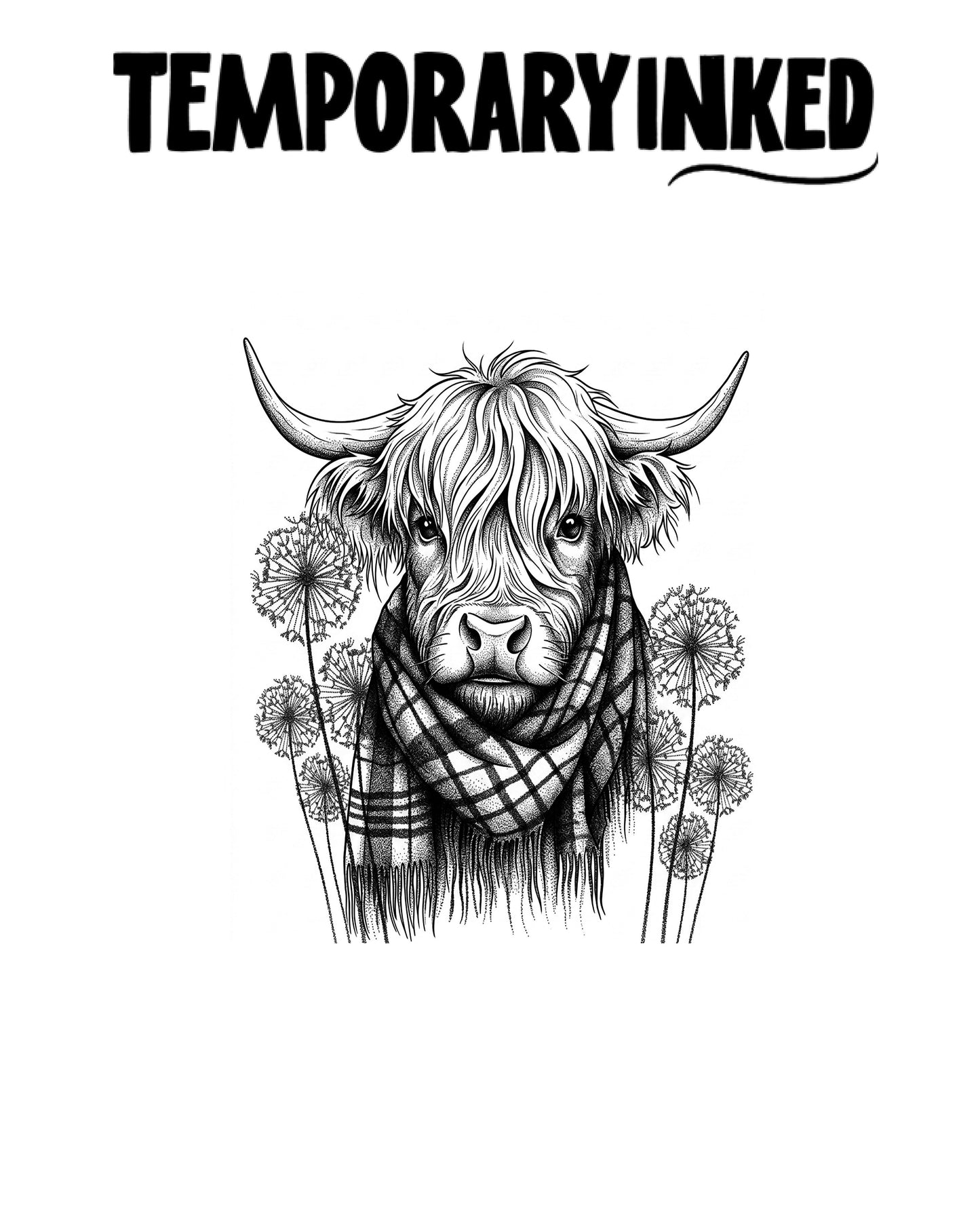 Highland Cow Tattoo