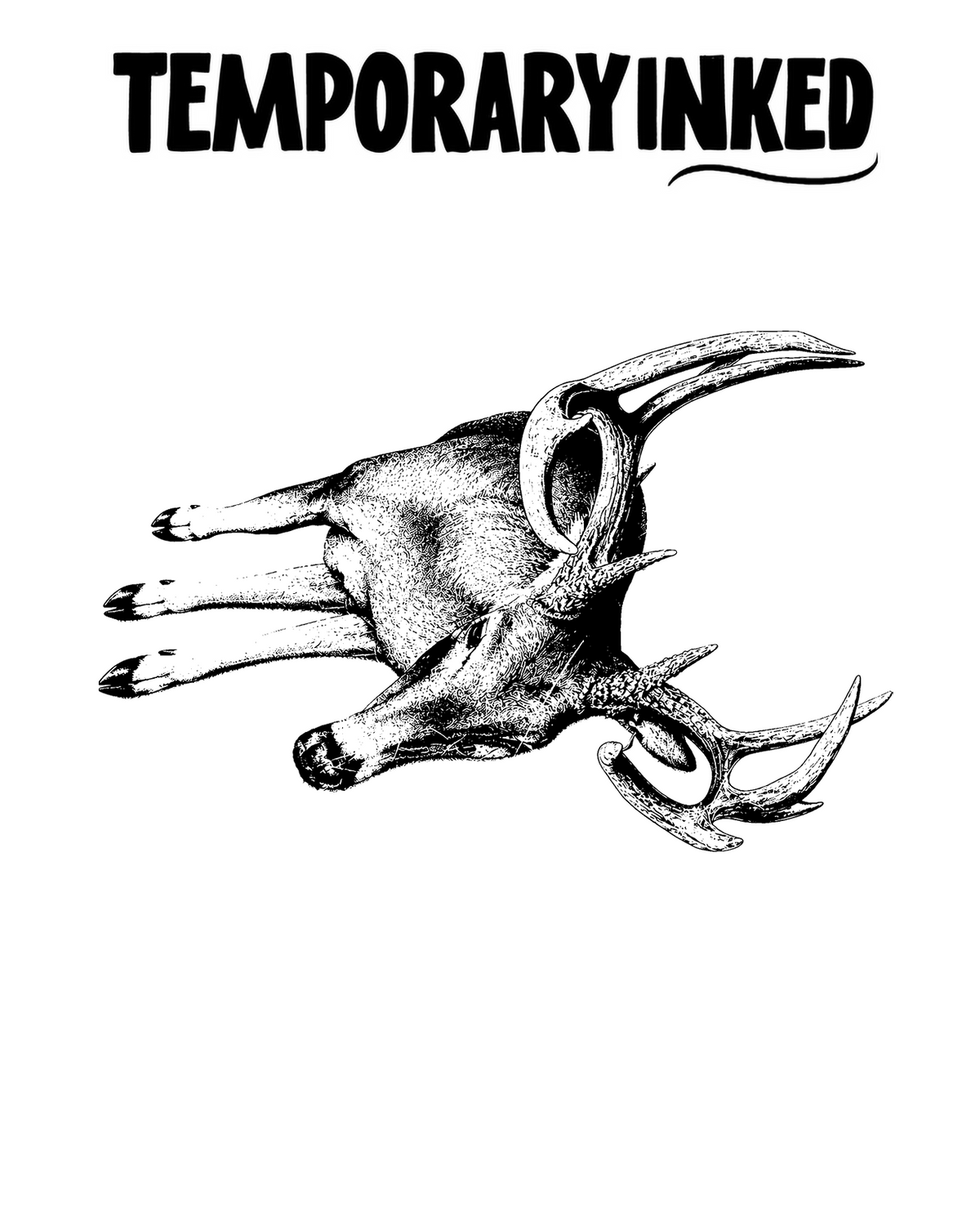 Horned Deer Tattoo