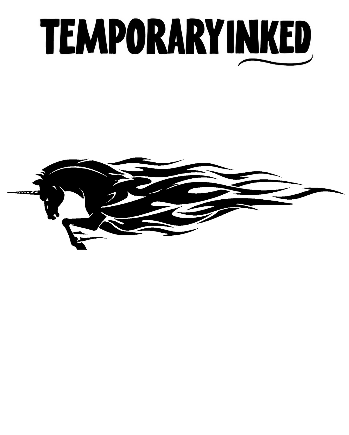 Horse Flames Tattoo