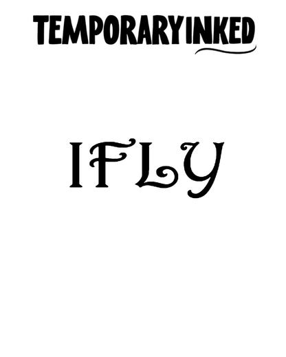 IFLY Wordmark Tattoo