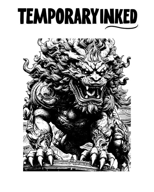 Imperial Guardian Lion Tattoo