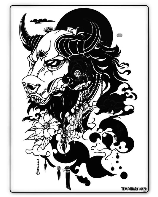 Japanese Bull Half Sleeve