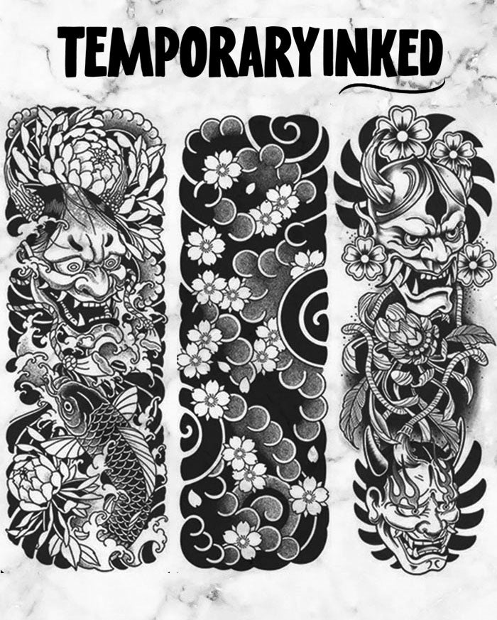 Japanese Inked Numbers Japanese Tattoos | Long Lasting Temporary Tattoos – Temporary Inked