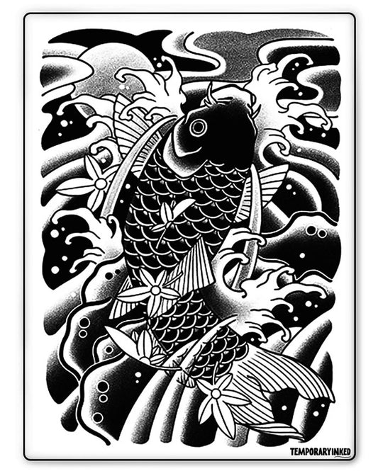 Japanese Rising Koi Half-Sleeve