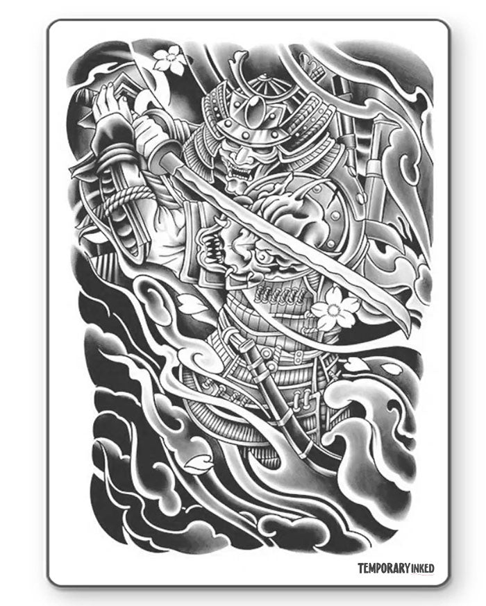 Japanese Samurai Half Sleeve