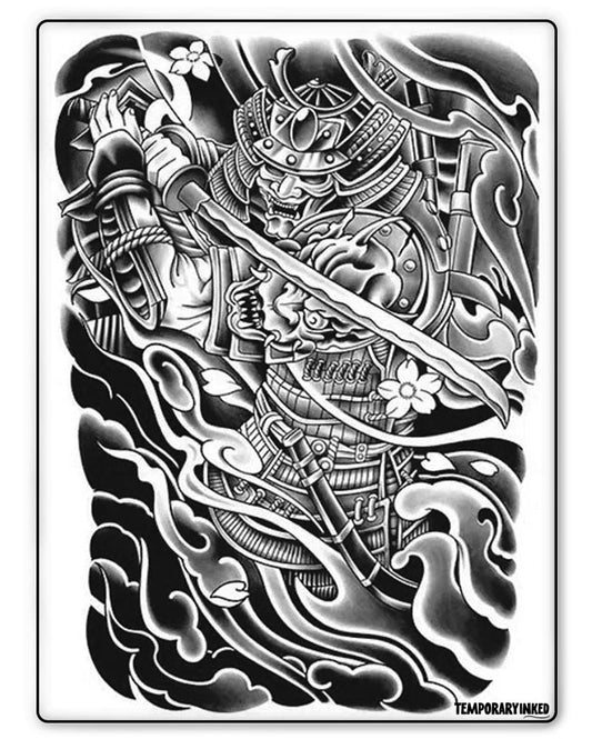 Japanese Samurai Half Sleeve