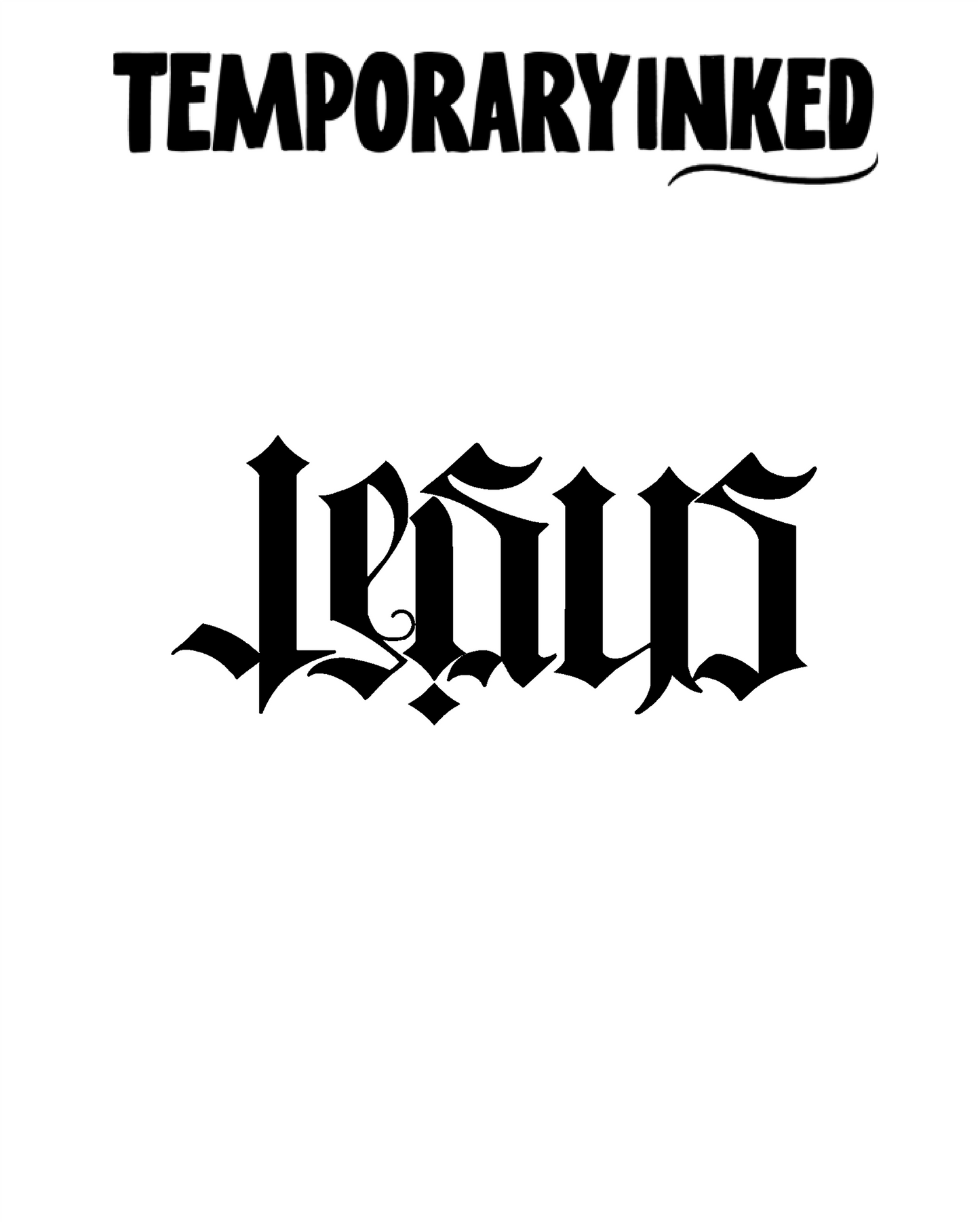 Jesus Ambigram Tattoo