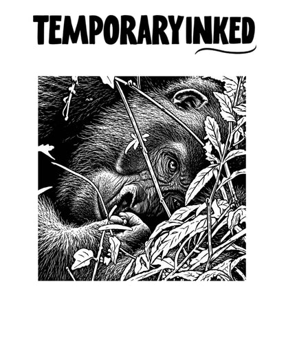 Jungle Primate Peek Tattoo