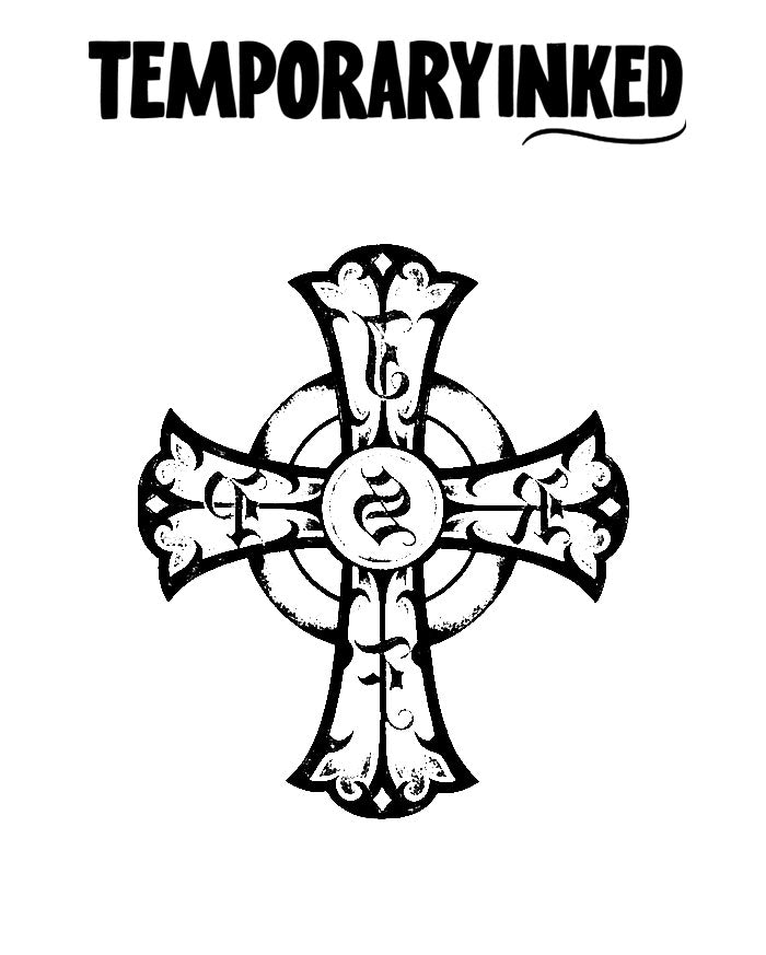 Large Celtic Cross Tattoo