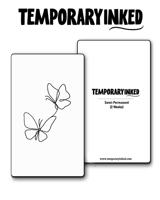 Lined Butterflies Tattoo