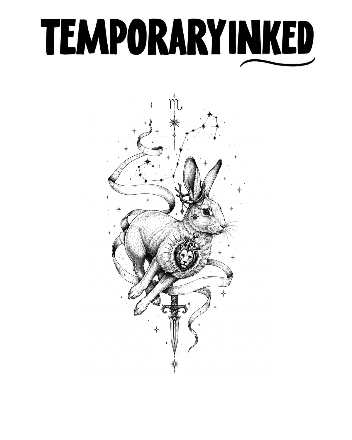 Lionhearted Rabbit Tattoo