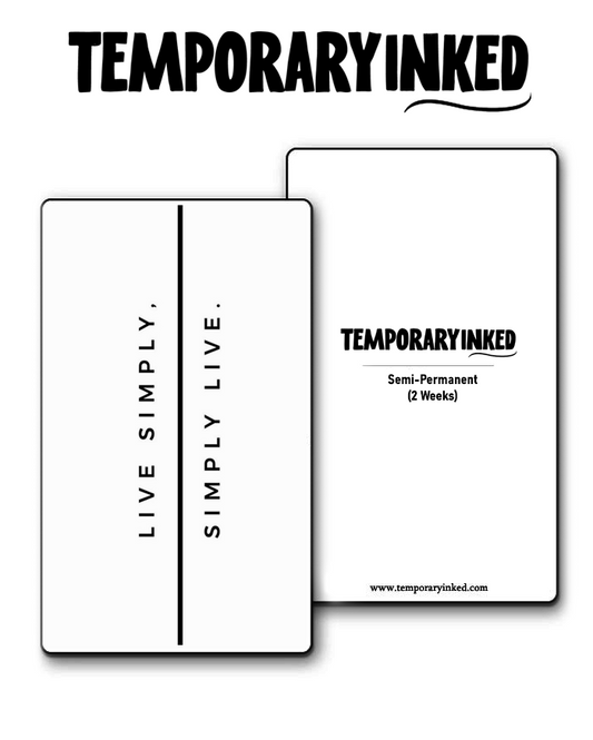 Live Simply, Simply Live Tattoo