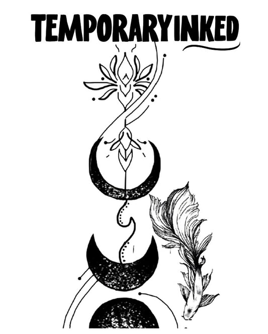 Lotus Moon Koi Yin Tattoo