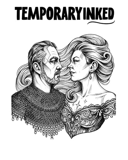 Lovers Portrait Tattoo