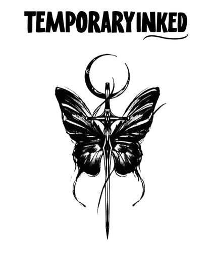 Lunar Wingblade Tattoo