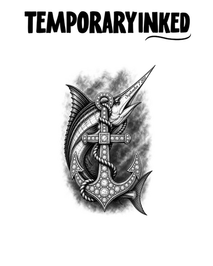 Marlin Anchor Tattoo