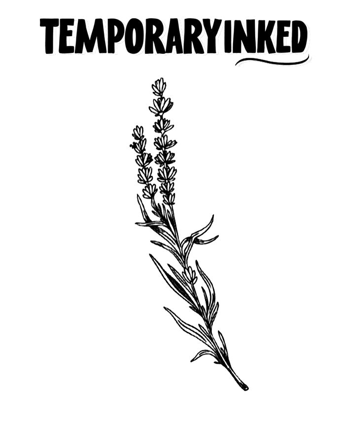 Minimal Lavenders Tattoo