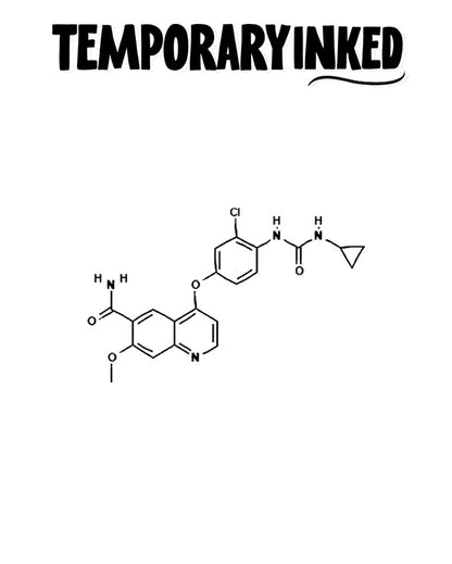 Minimalist Molecular Chain Tattoo