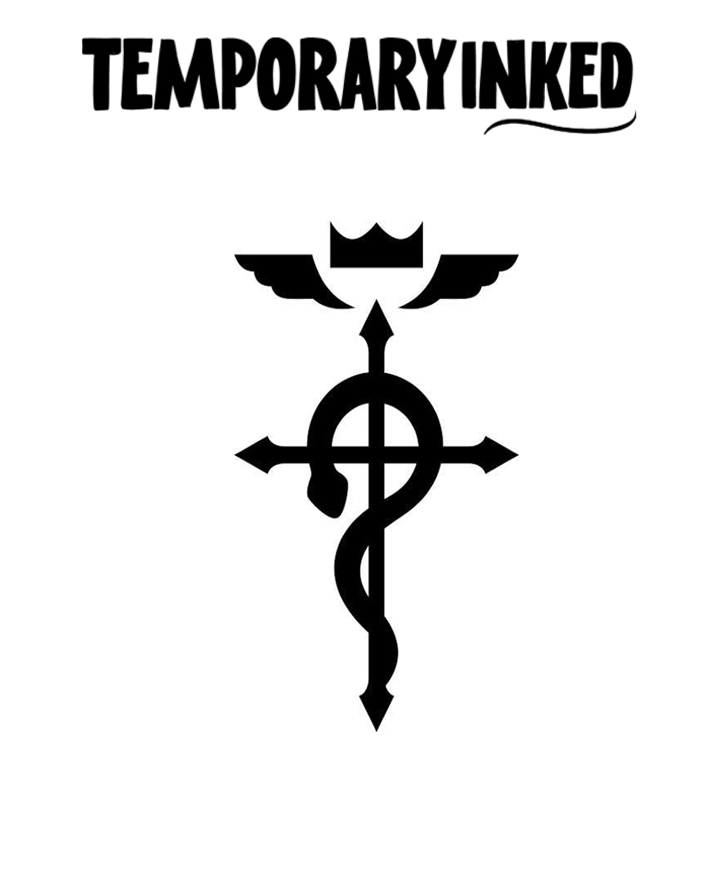 Minimalist Serpent Axis Tattoo