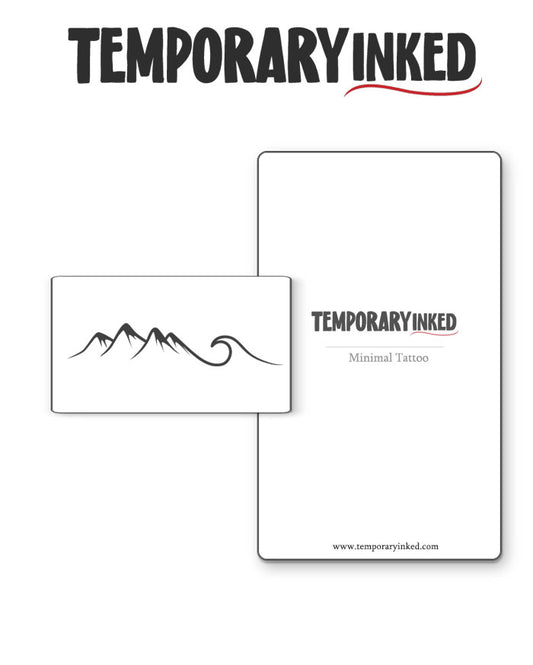 Mountain & Waves Tattoo