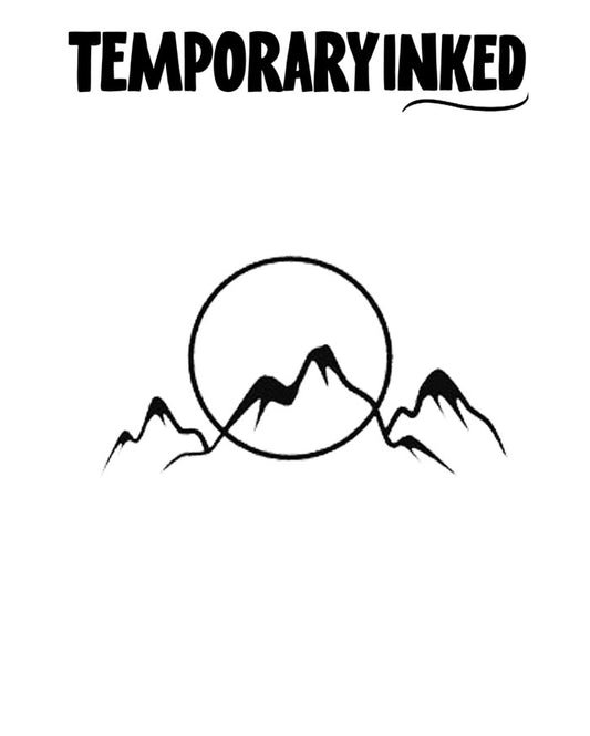 Mountain & Sunrise Tattoo