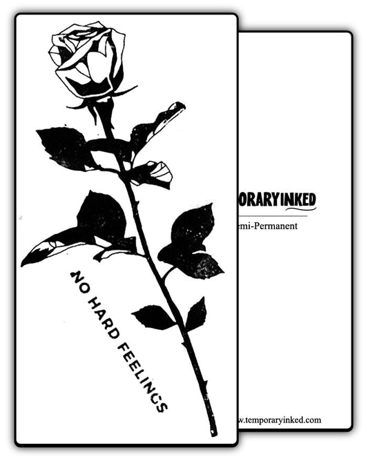 No Hard Feelings Rose Tattoo