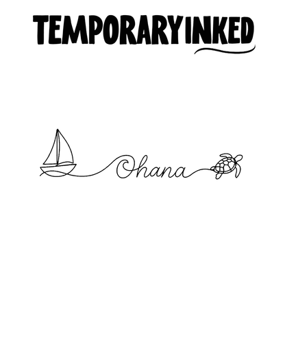 Ohana Script Tattoo