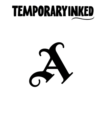 Old English A Tattoo