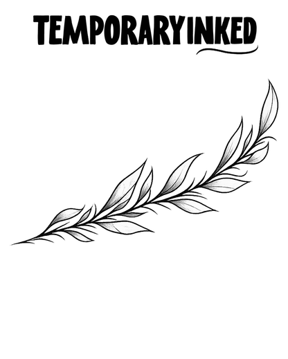 Olive Arc Left Tattoo