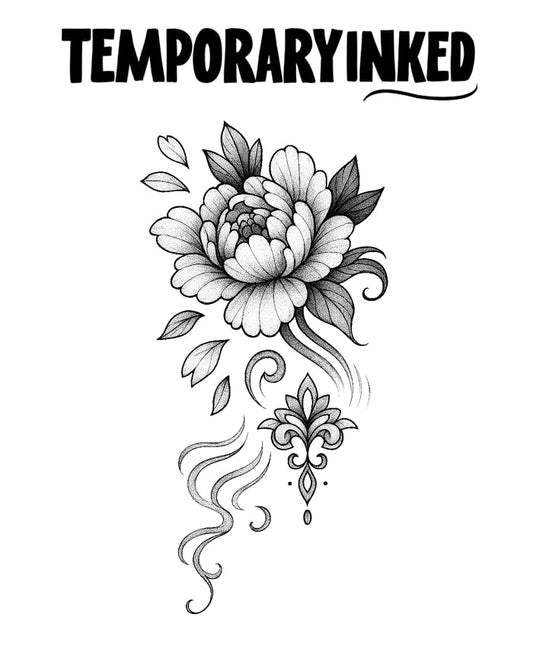 Ornamental Flower Tattoo