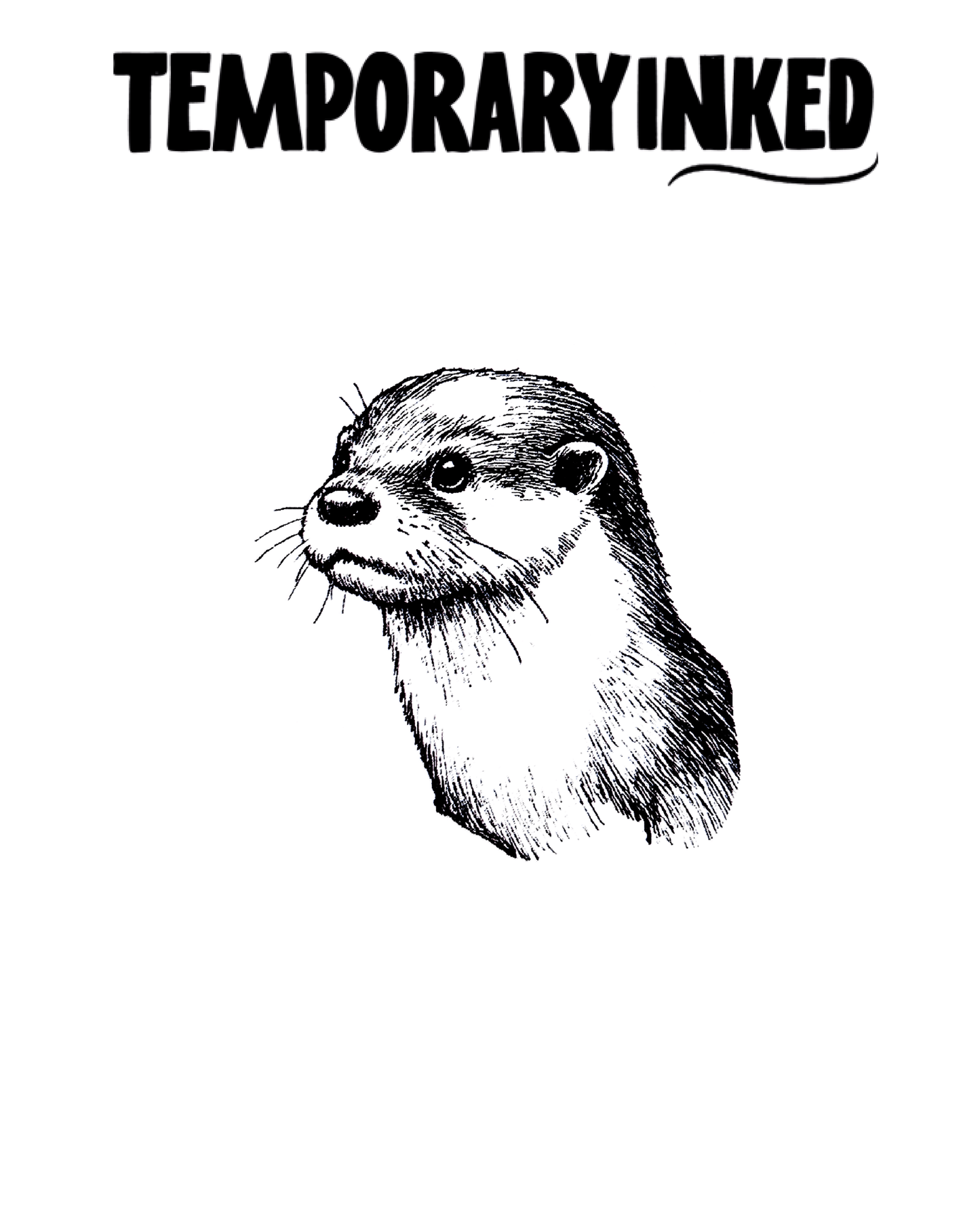 Otter Sketch Small Tattoo