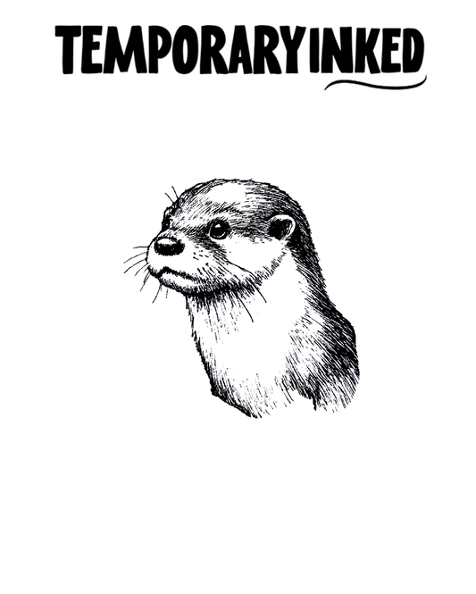Otter Sketch Small Tattoo