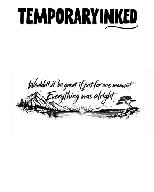 Perfect Moment Landscape Tattoo