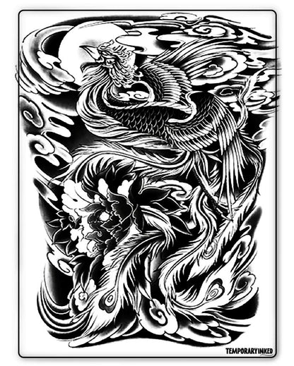 Phoenix Rebirth Half Sleeve