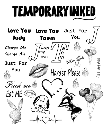 Playful Sheet Tattoo