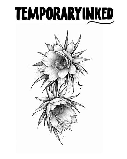 Queen of the Night Flowers Tattoo