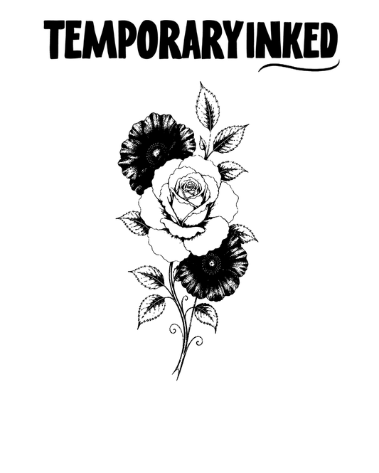 Rose and Poppies Tattoo