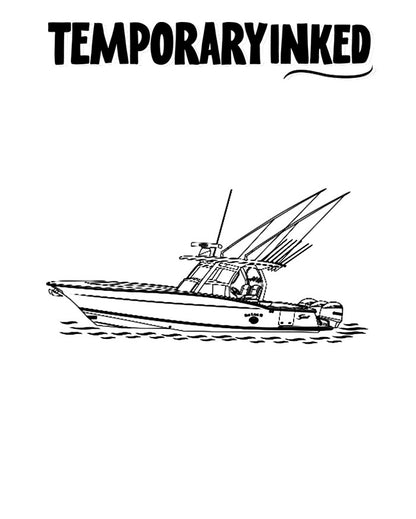 Sea Lion Boat Small Tattoo