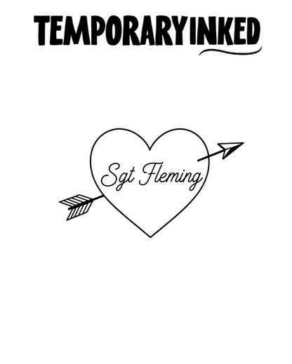 Sergeant Heart Arrow Tattoo