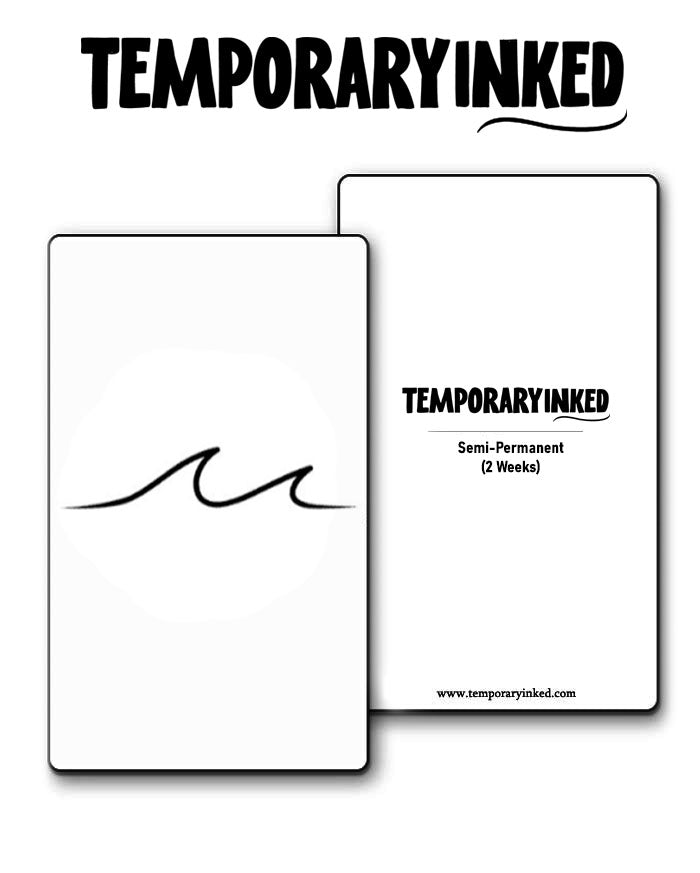 Minimal Waves Tattoo