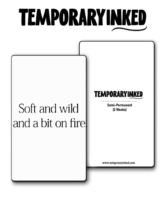 Soft & Wild Tattoo